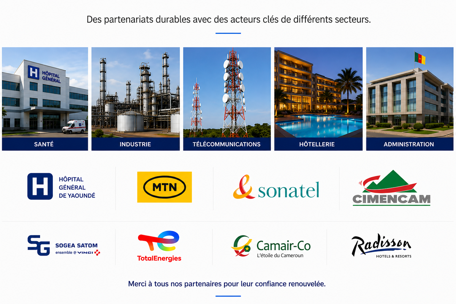 Clients et secteurs accompagnés par DM APPROTECH